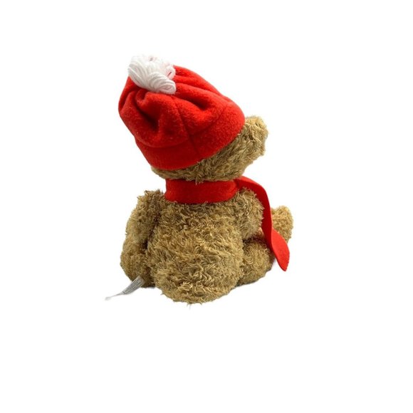 American Greeting Christmas Bear Puppet Card Holder 13" Soft Plush Animal - Picture 6 of 10